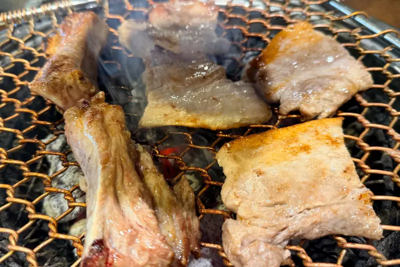 안흥갈비 메뉴판