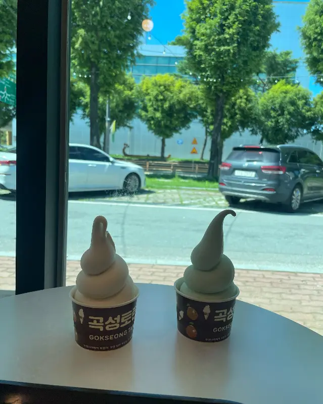 토란 아이스크림과 멜론 아이스크림