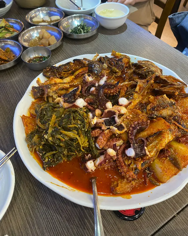 푸짐한 코다리찜 한 상