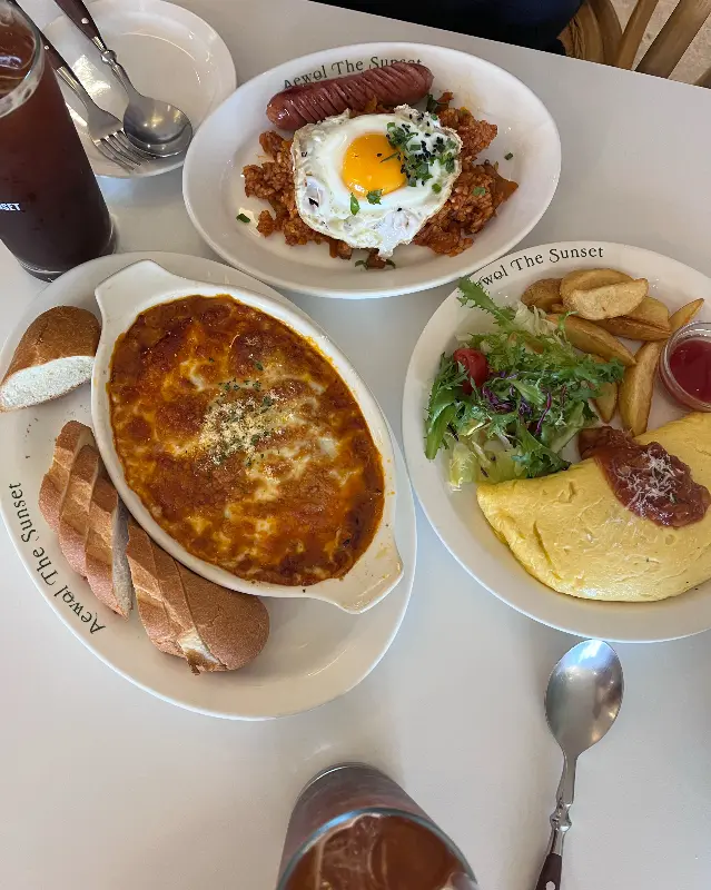 다양한 브런치 메뉴