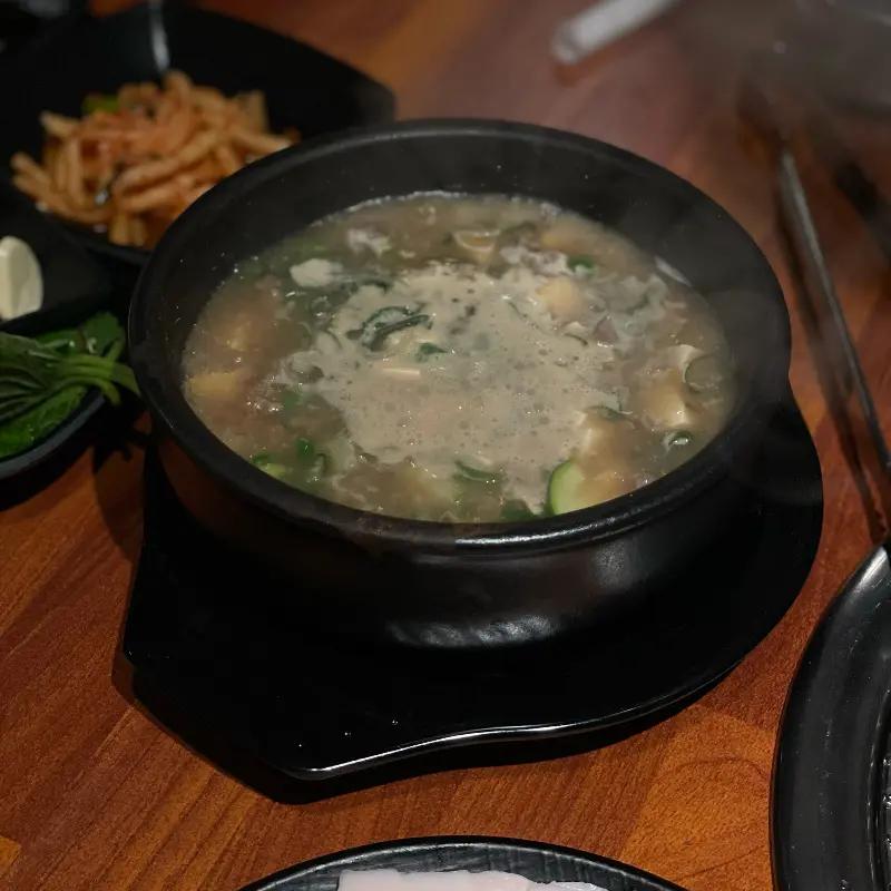 보글보글 끓고 있는 된장찌개