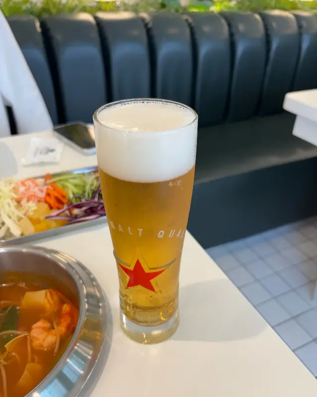 시원한 맥주 한 잔