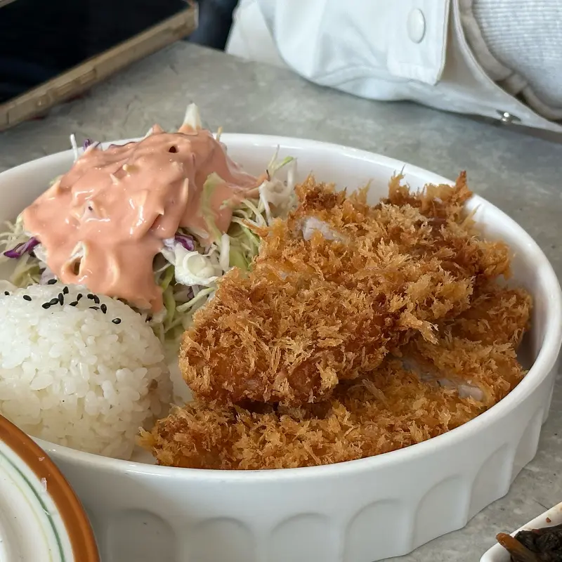 겉은 바삭하고 속은 촉촉한 등심카츠