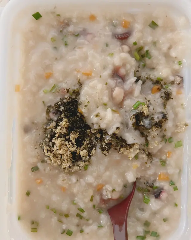 낙지김치죽 근접샷