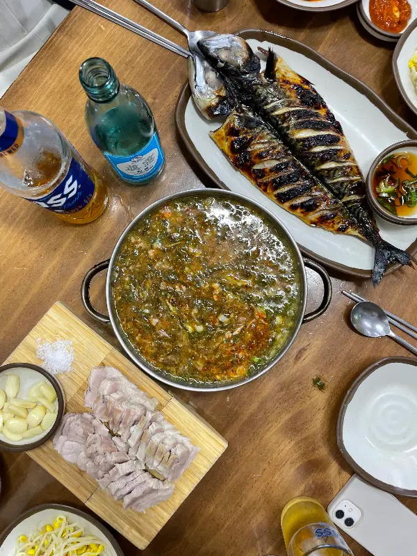 흑돼지 한 상 차림