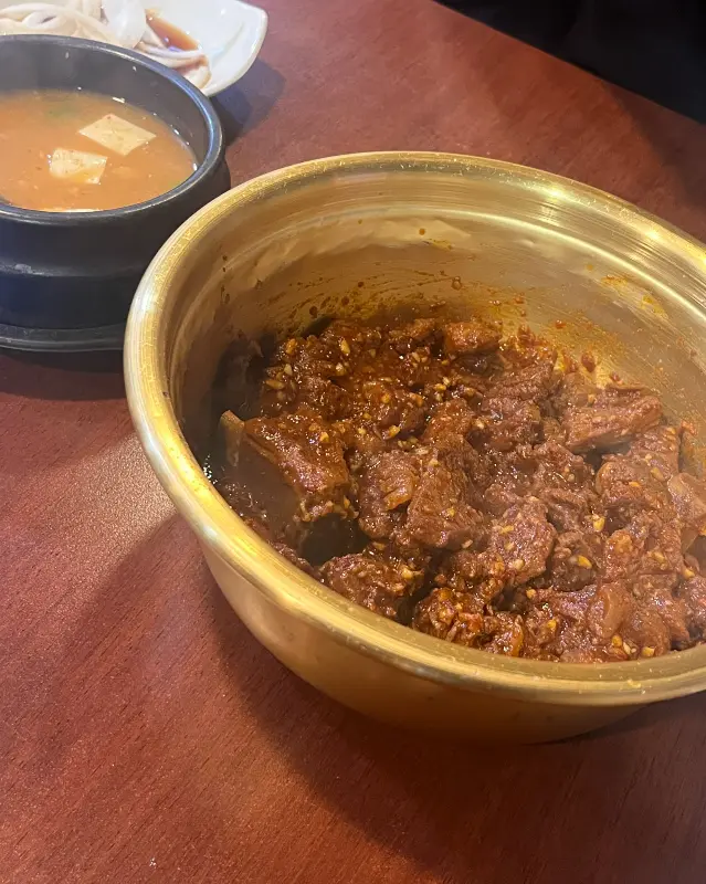찜갈비와 된장찌개