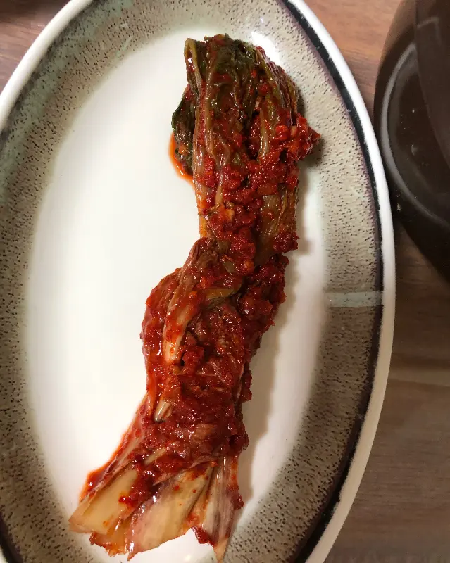 아구찜과 환상의 궁합을 자랑하는 김치