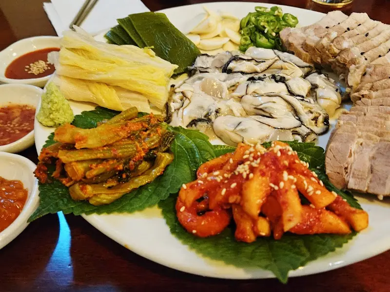 굴보쌈 재료 사진