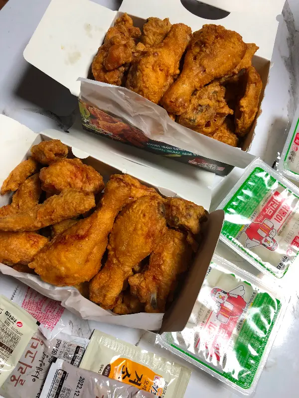 두마리 치킨 세트