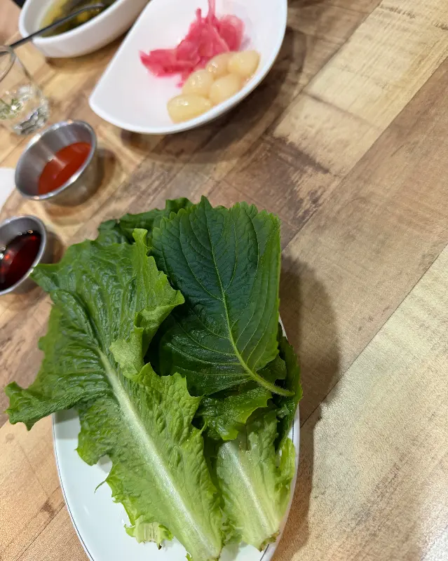 싱싱한 쌈 채소