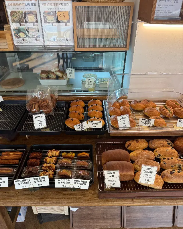 빵 진열대의 모습