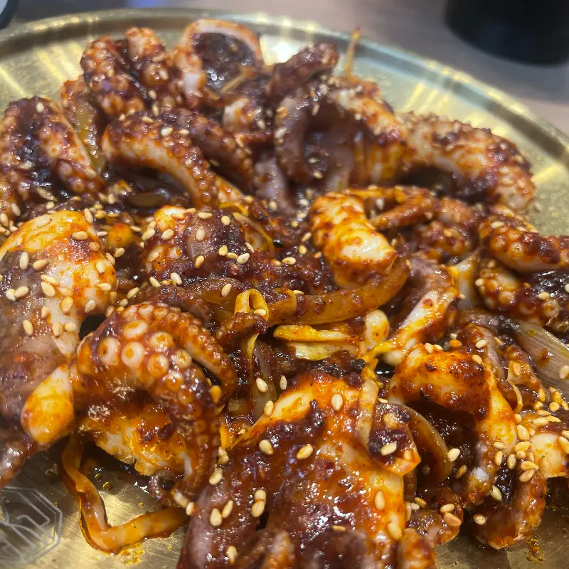 야채 듬뿍 쭈꾸미 볶음