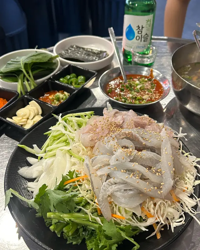 홍초장 막회 비주얼