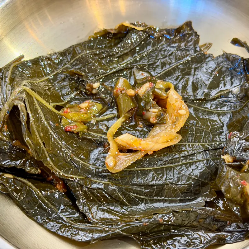 정갈한 나물 반찬