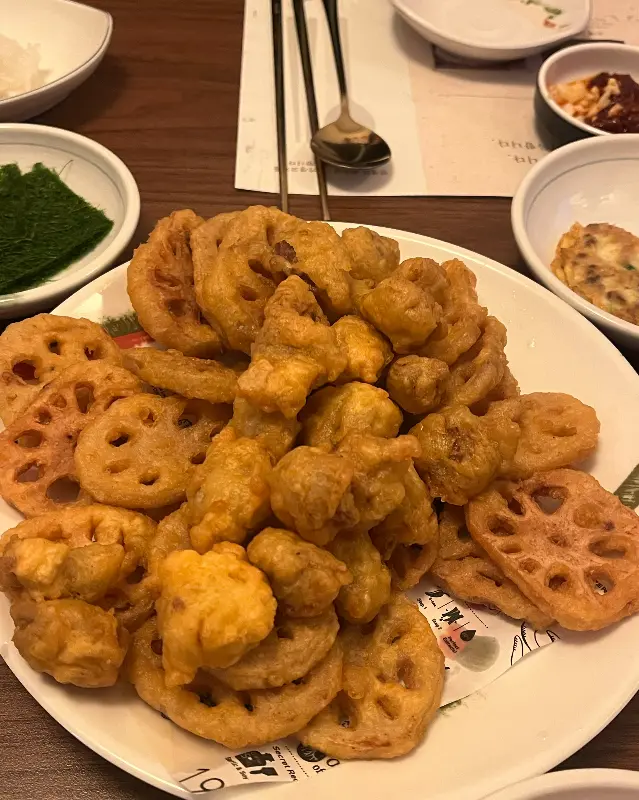 푸짐한 튀김 한 상