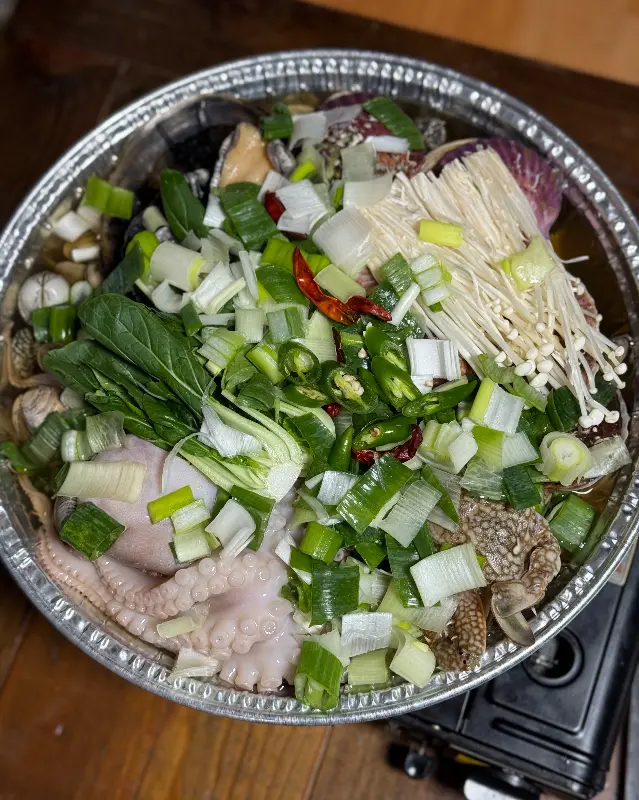 푸짐한 조개전골