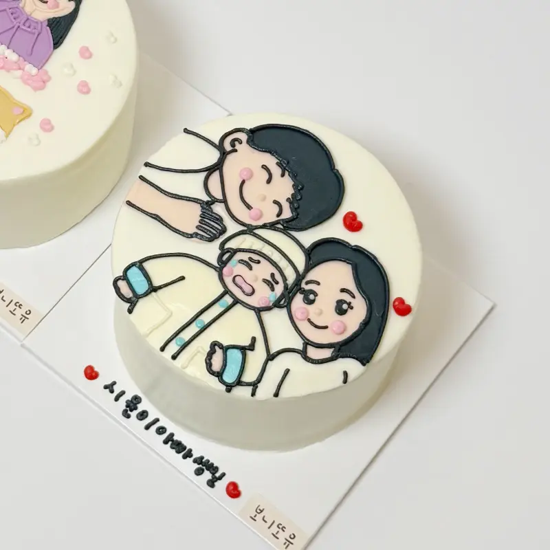 고객의 스토리를 담아 제작된 케이크