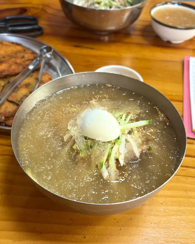 백가네 칡냉면 메뉴