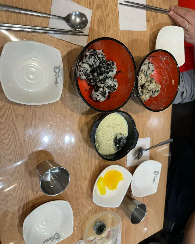 주먹밥과 계란찜