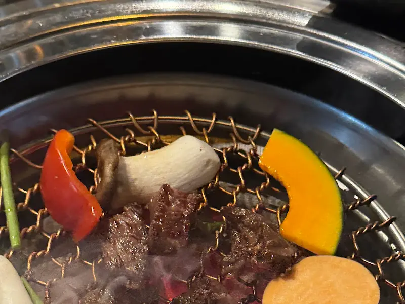 숯불과 고기