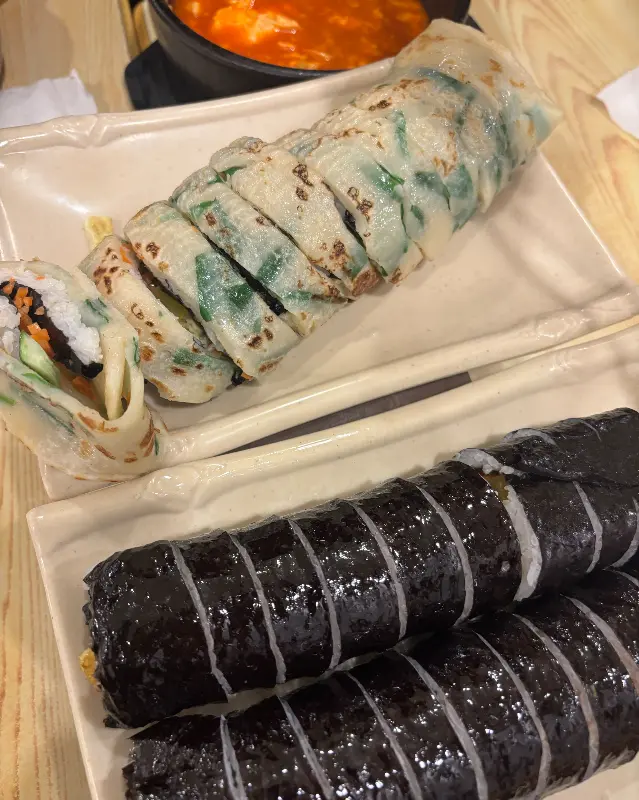 다양한 김밥 메뉴