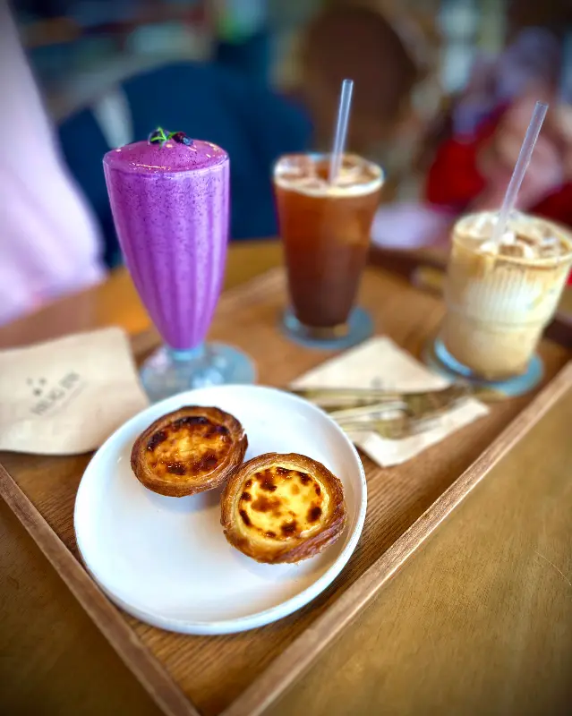 에그타르트와 음료