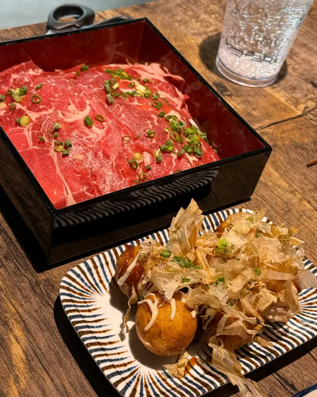 스키야키와 함께 시킨 타코야끼