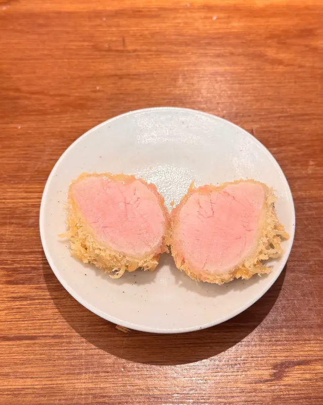 촉촉한 안심 카츠 단면