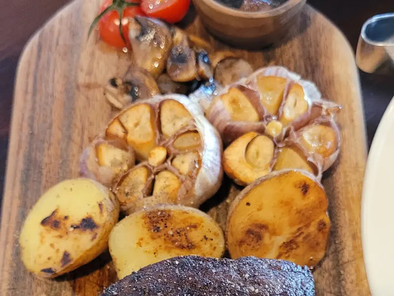 환상적인 마블링의 스테이크