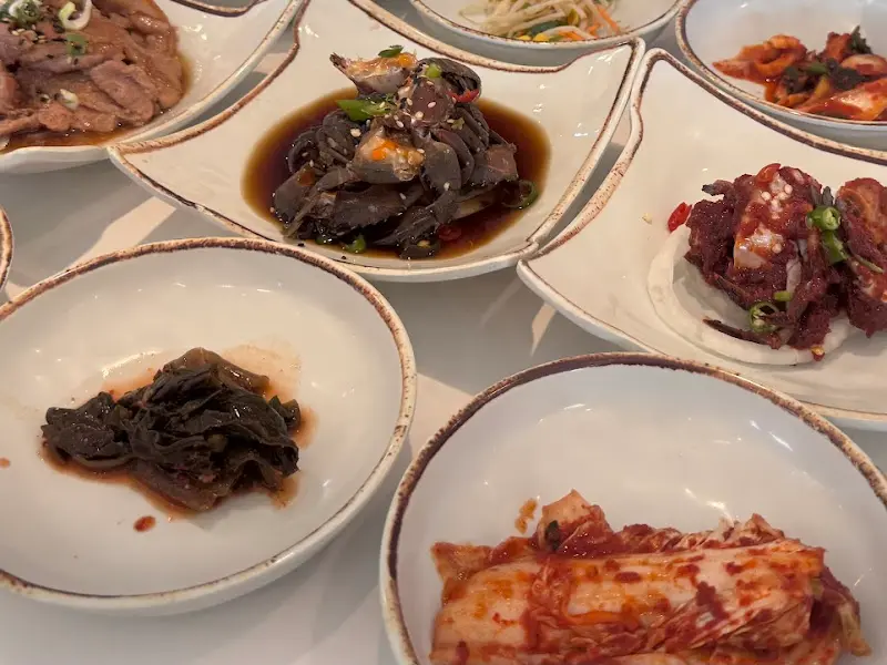 맛깔스러운 밑반찬 클로즈업