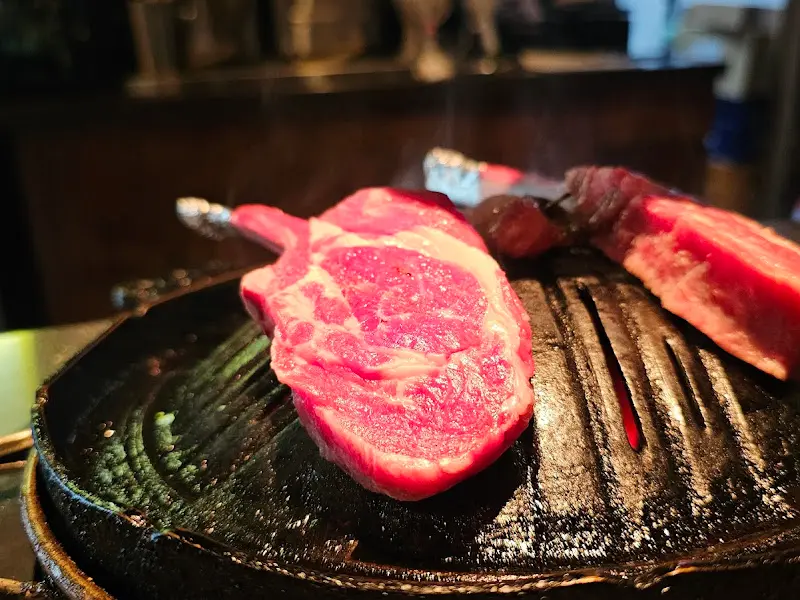 이치류 부천현대점의 양갈비 클로즈업