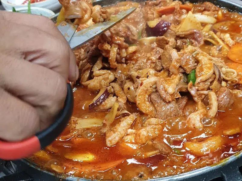 오리 주물럭 굽기