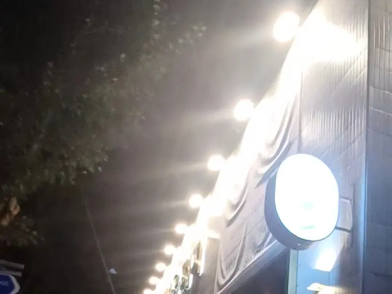 경성금돼지 외부 조명