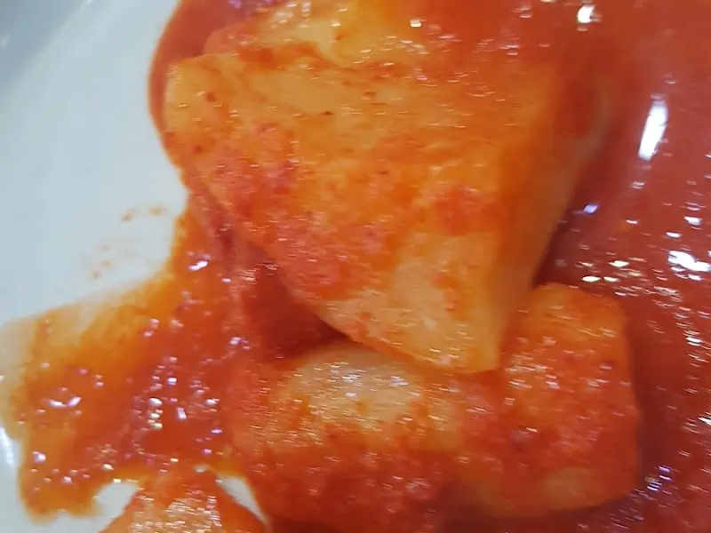 깍두기 클로즈업