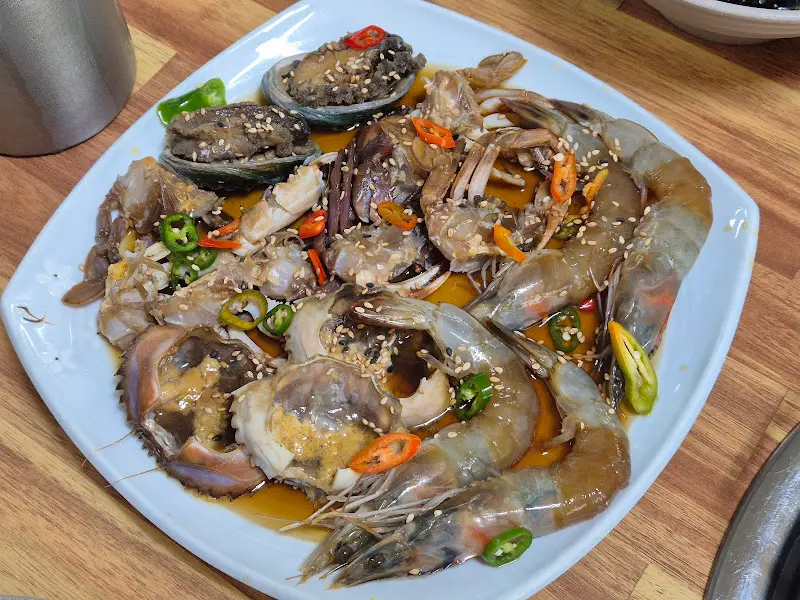 돌게장 세트 한상차림