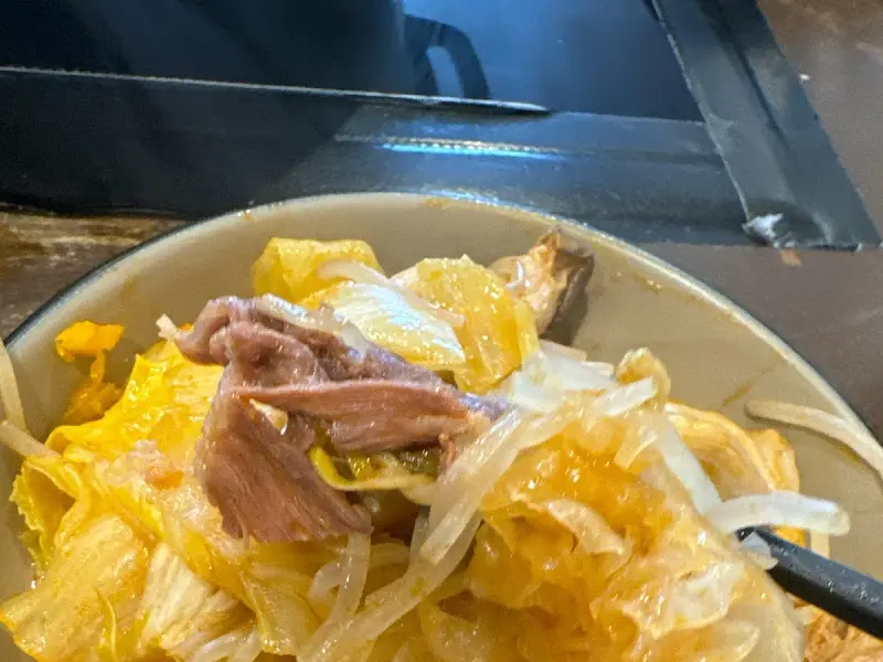 유유샤브의 고기와 야채