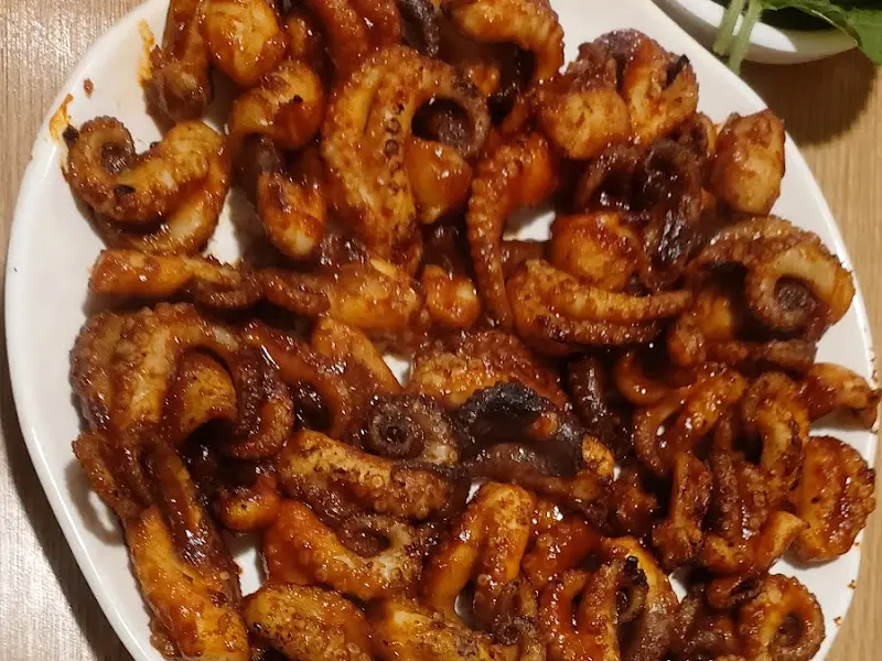 매콤한 양념 쭈꾸미 클로즈업