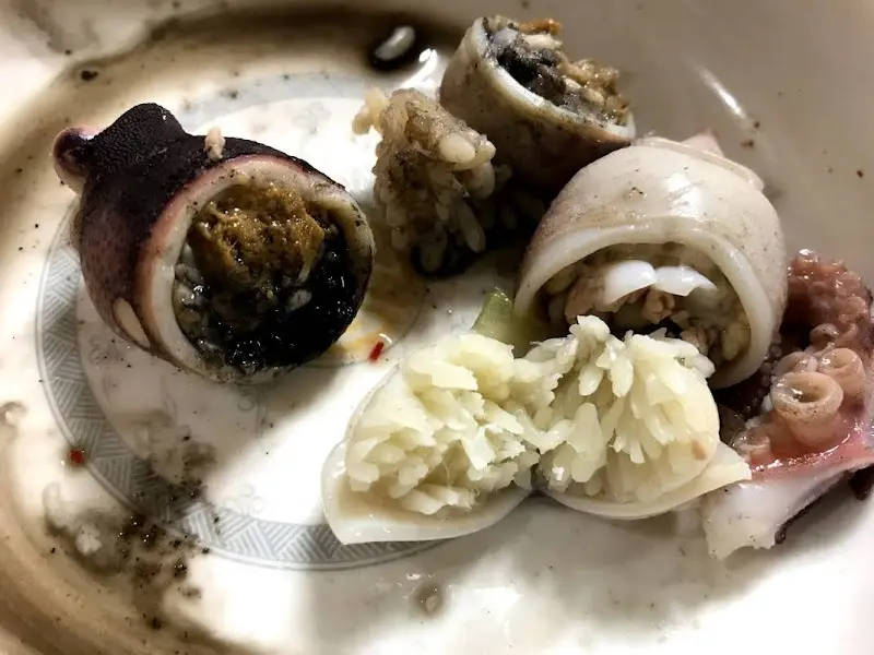 쭈꾸미 알이 가득 찬 쭈꾸미 숙회