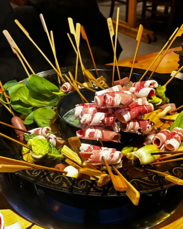 다양한 꼬치 종류