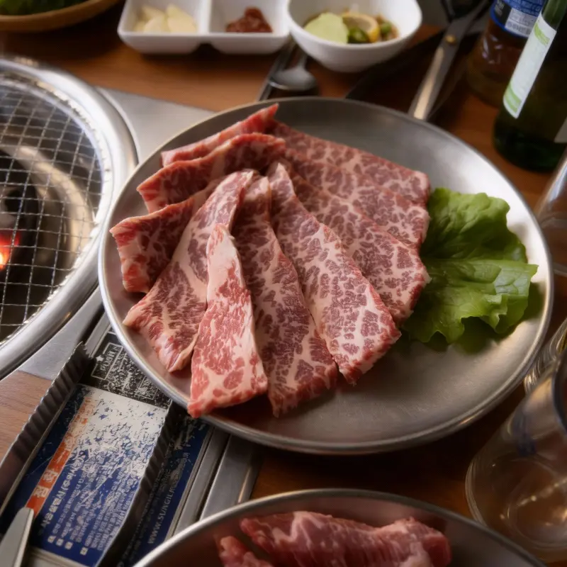 잘 구워진 소고기 한 점