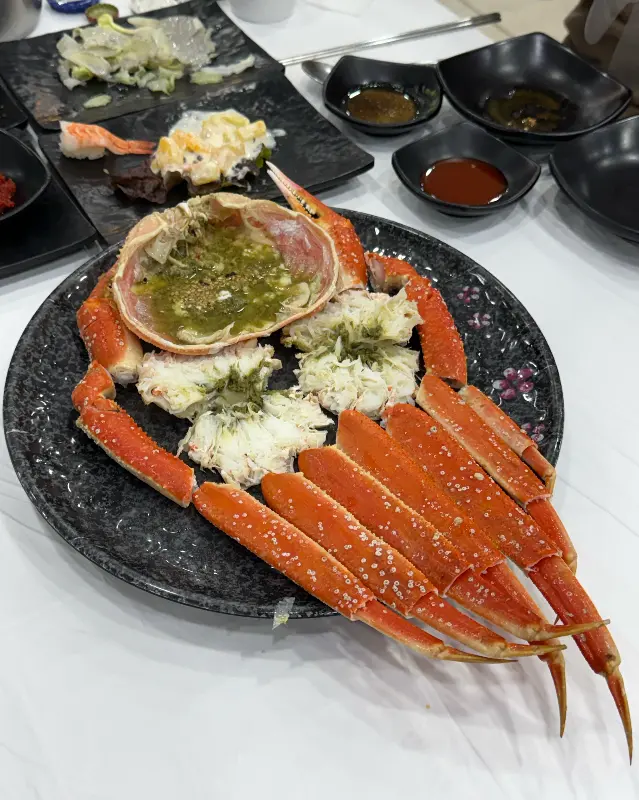 대게 한 상차림