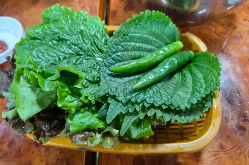 싱싱한 쌈 채소