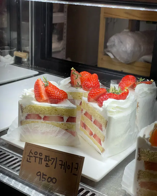 딸기 케이크 근접샷