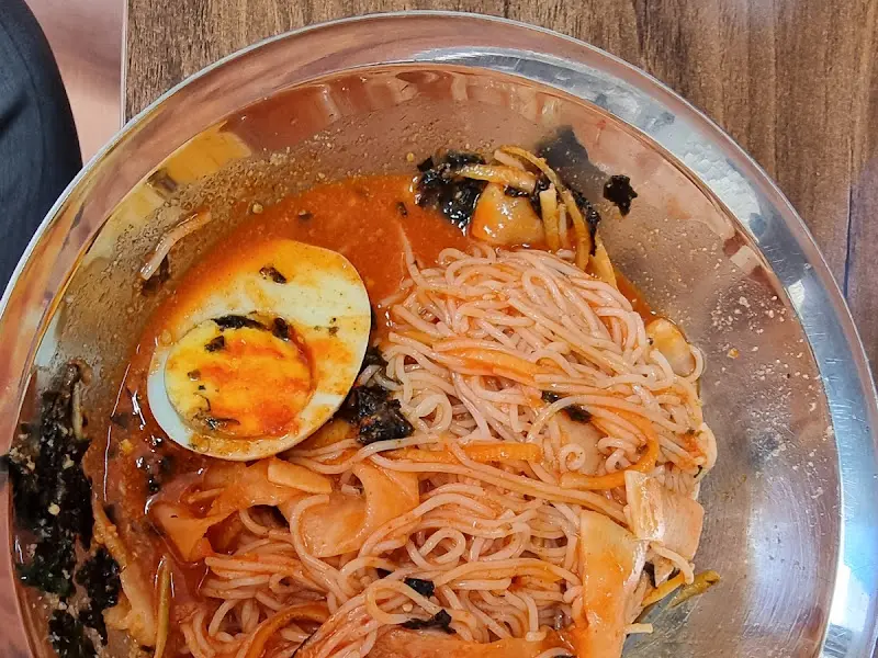 열무비빔국수 근접샷
