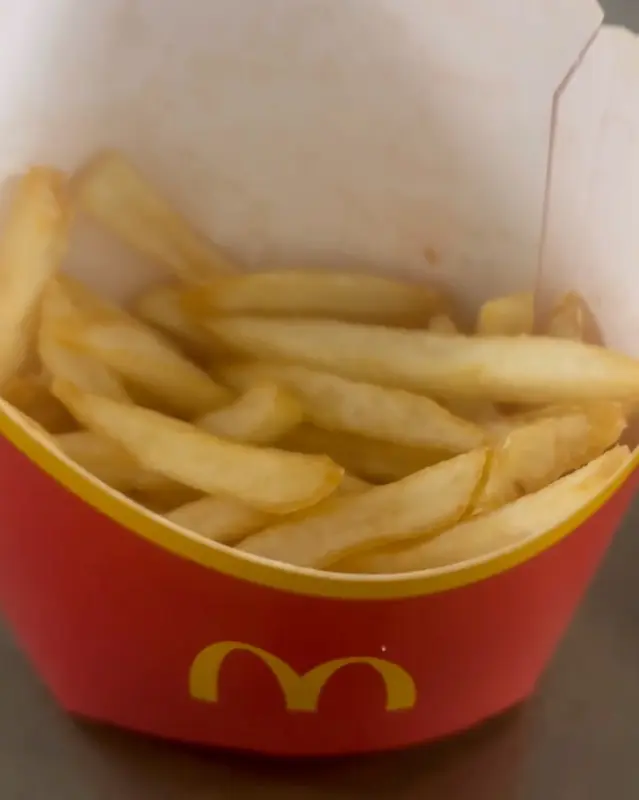 맥도날드 감자튀김 클로즈업 사진
