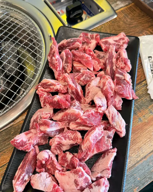 신선함이 느껴지는 소갈비살