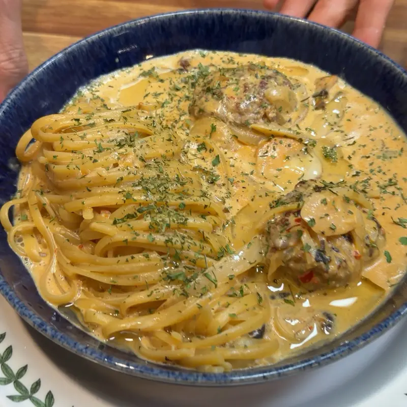 생파슬리버터레몬함박 알리오올리오 파스타