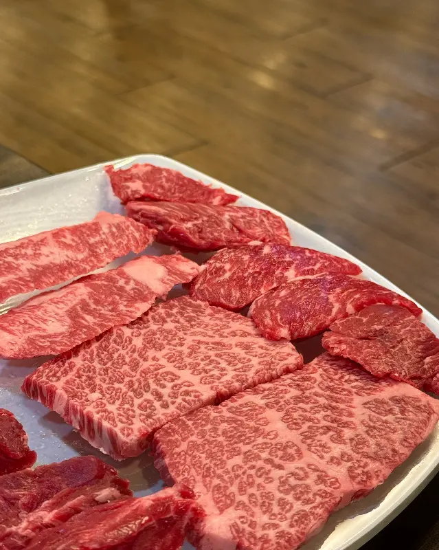 산외한우마을 한우 마블링