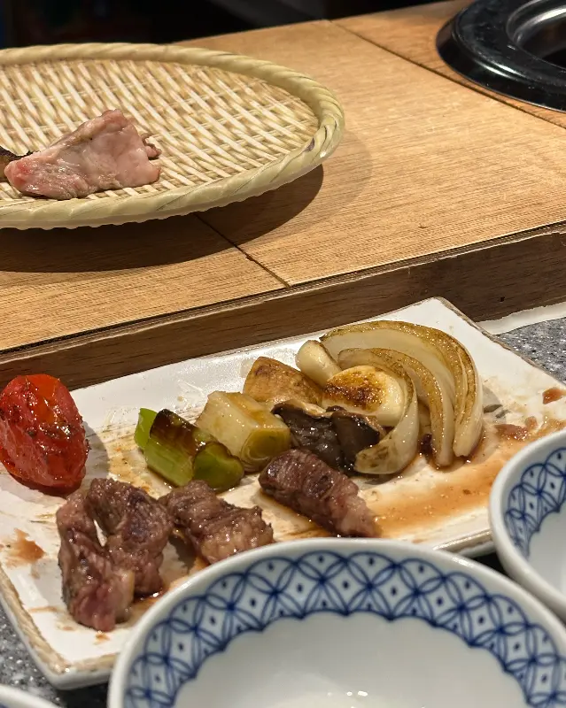 잘 구워진 양갈비