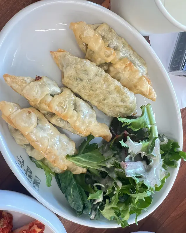 겉은 바삭하고 속은 촉촉한 만두